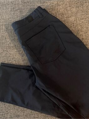 Vuori Black Chino-Style Straight Pants